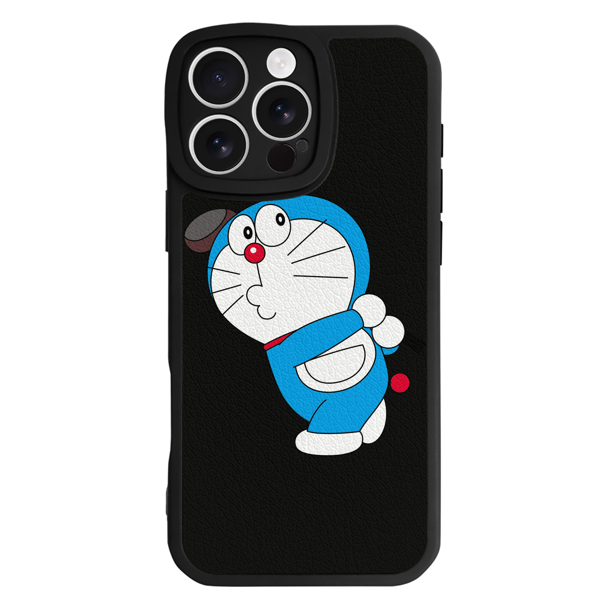 （画像用） ドラえもん Doraemon 【iPhone 16シリーズ対応】シリコンスマホケース（レザー調） 材質：シリコン